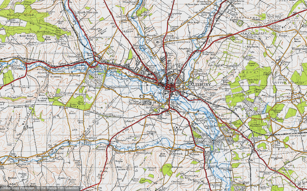 Old Map of Churchfields, 1940 in 1940