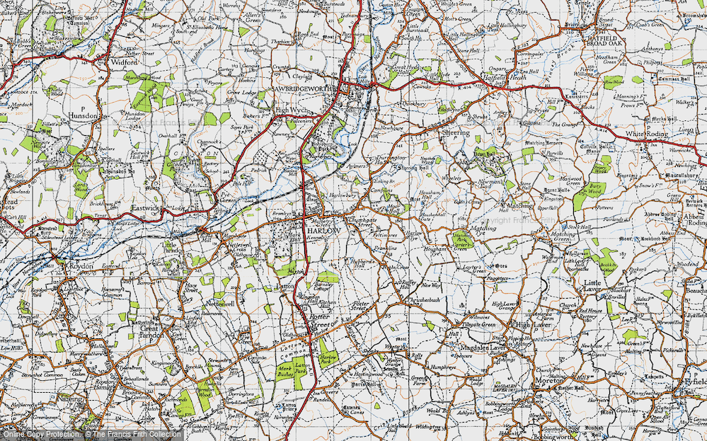 Old Map of Churchgate Street, 1946 in 1946