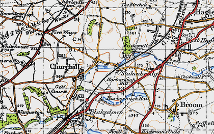 Old map of Churchill in 1947