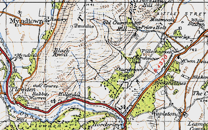 Old map of Churchmoor Rough in 1947
