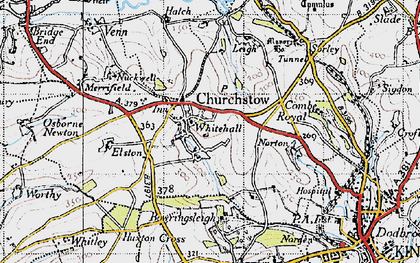 Old map of Churchstow in 1946