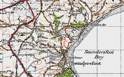 Old map of Churchton in 1946