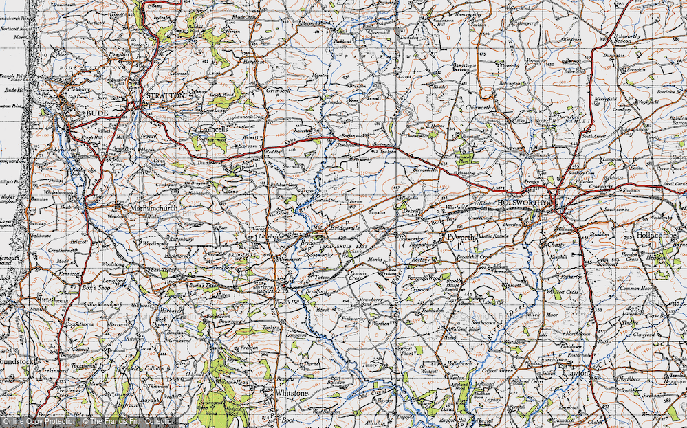 Old Map of Churchtown, 1946 in 1946