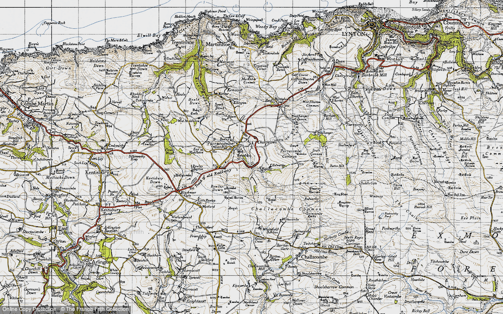 Old Map of Churchtown, 1946 in 1946