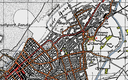 Old map of Churchtown in 1947