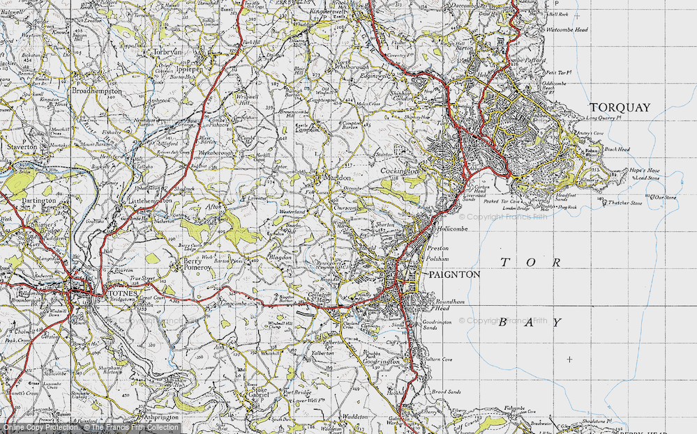 Old Map of Churscombe, 1946 in 1946