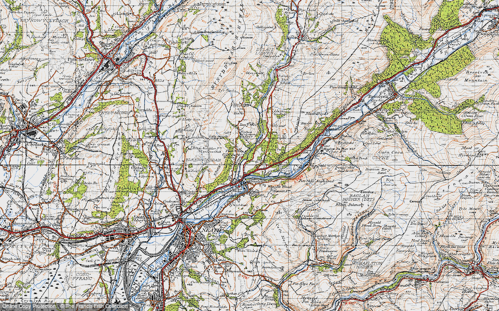 Old Map of Cilfrew, 1947 in 1947