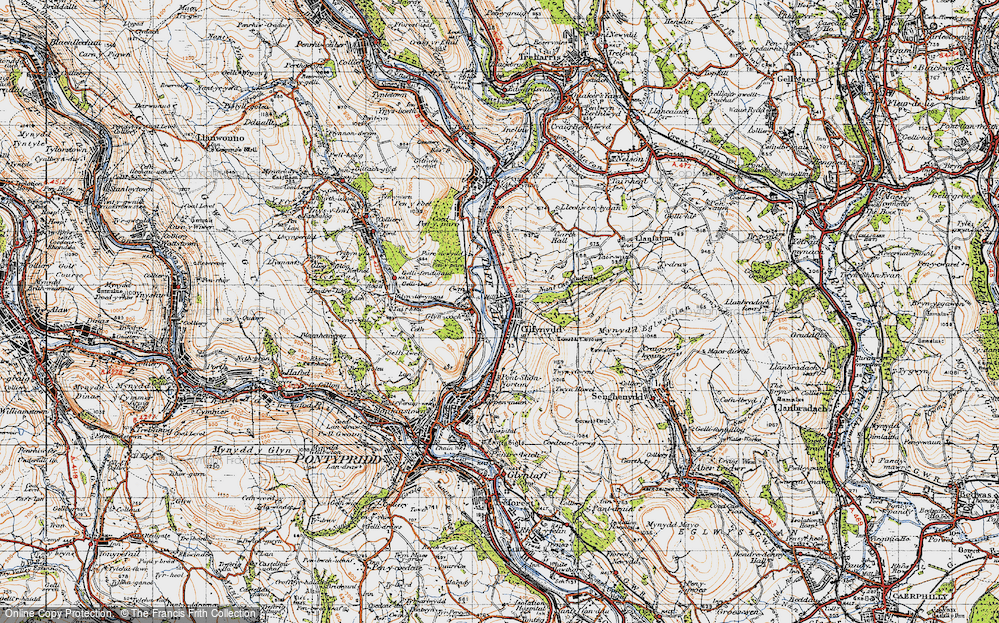 Old Map of Cilfynydd, 1947 in 1947