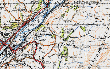 Old map of Cilybebyll in 1947