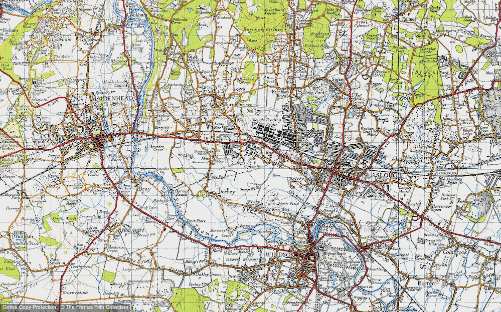 Old Map of Cippenham, 1945 in 1945