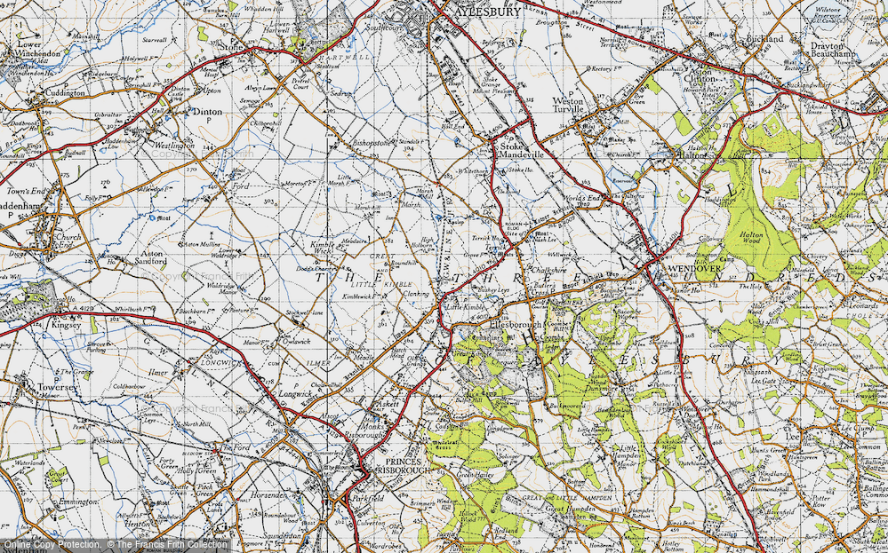 Old Map of Clanking, 1946 in 1946