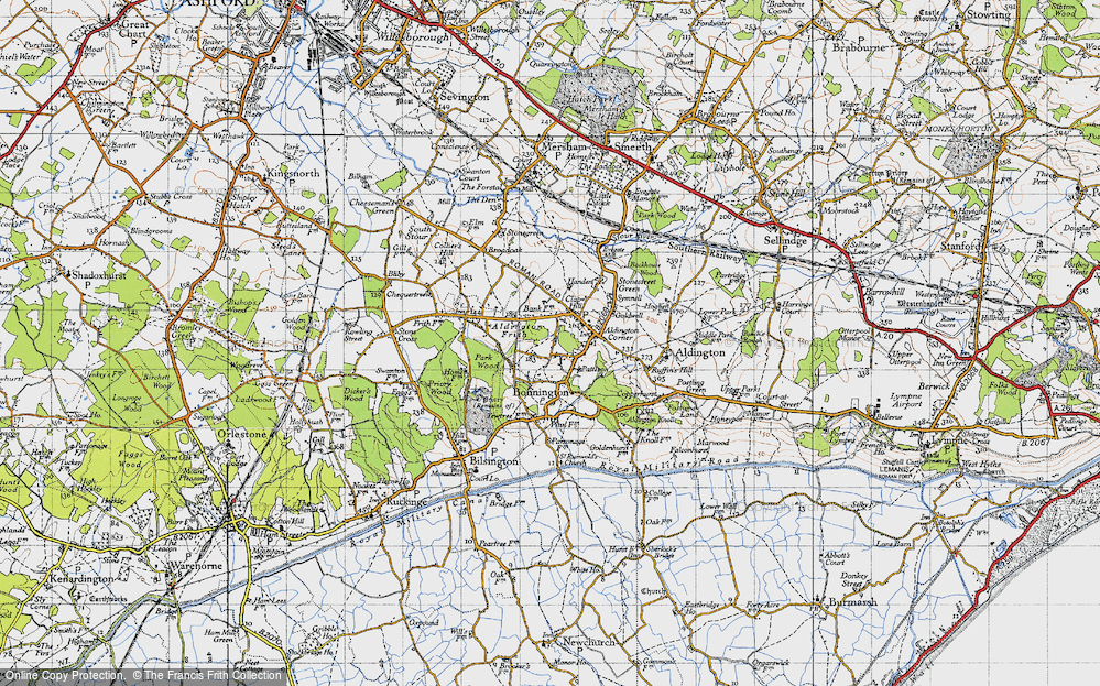 Old Map of Clap Hill, 1940 in 1940