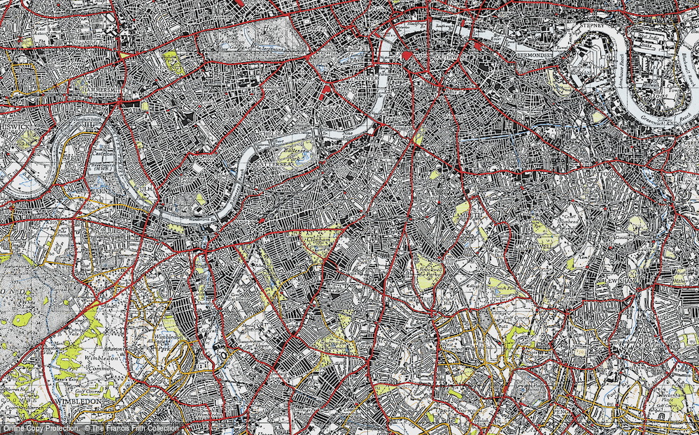 Old Map of Clapham, 1945 in 1945