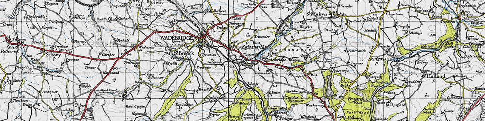 Old map of Clapper in 1946