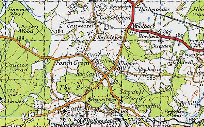 Old map of Brogues, The in 1940