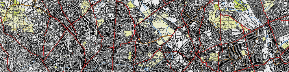 Old map of Clapton Park in 1946