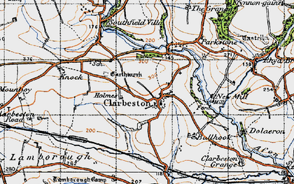 Old map of Clarbeston in 1946
