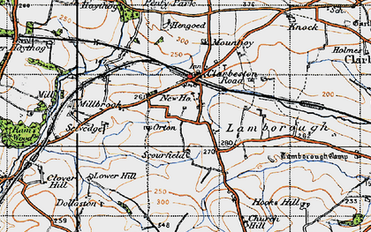 Old map of Selvedge in 1946