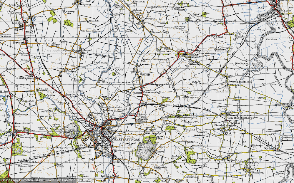 Old Map of Clarborough, 1947 in 1947