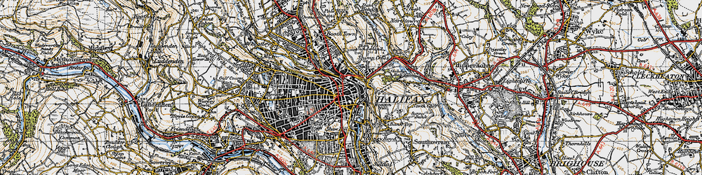 Old map of Claremount in 1947