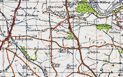 Old map of Clareston in 1946