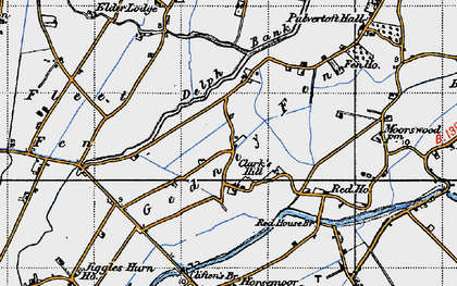 Old map of Clark's Hill in 1946