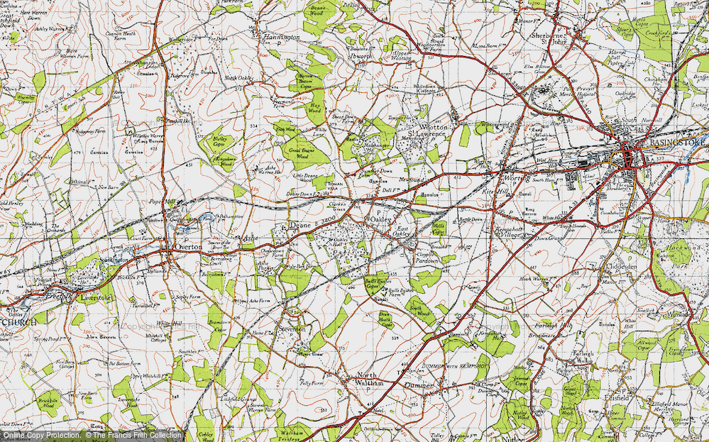 Old Map of Clarken Green, 1945 in 1945