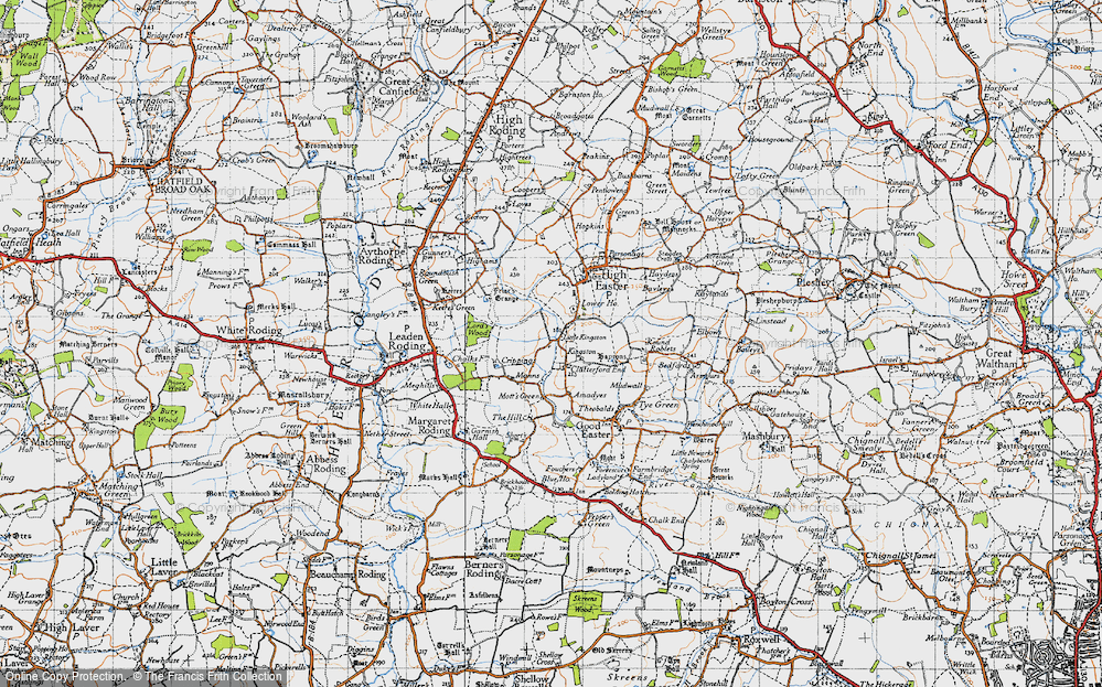 Old Map of Clatterford End, 1946 in 1946