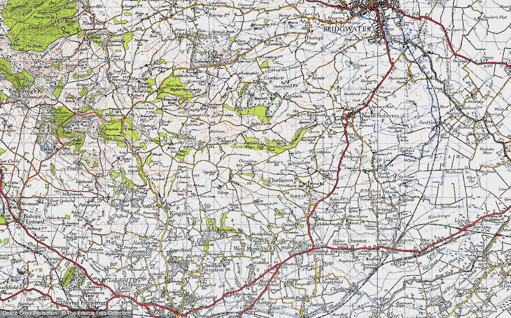 Old Map of Clavelshay, 1946 in 1946