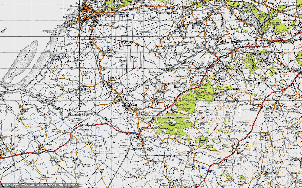 Old Map of Claverham, 1946 in 1946