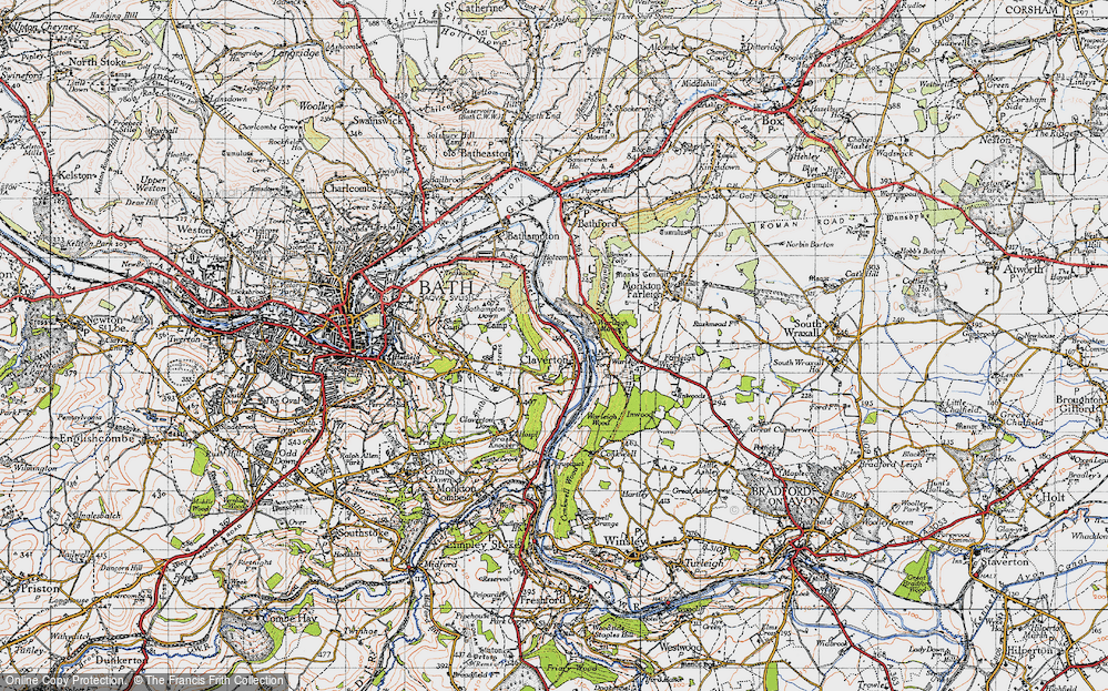Old Map of Claverton, 1946 in 1946