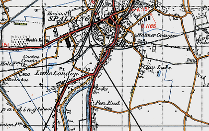 Old map of Clay Lake in 1946