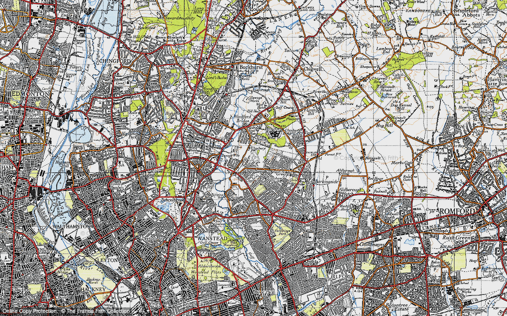 Old Map of Clayhall, 1946 in 1946