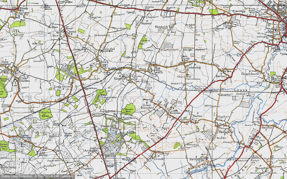 Old Map of Claypit Hill, 1946 in 1946