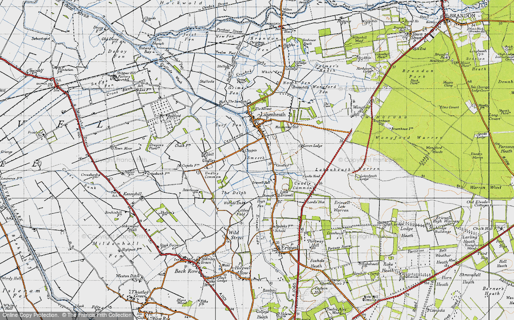 Old Map of Claypits, 1946 in 1946