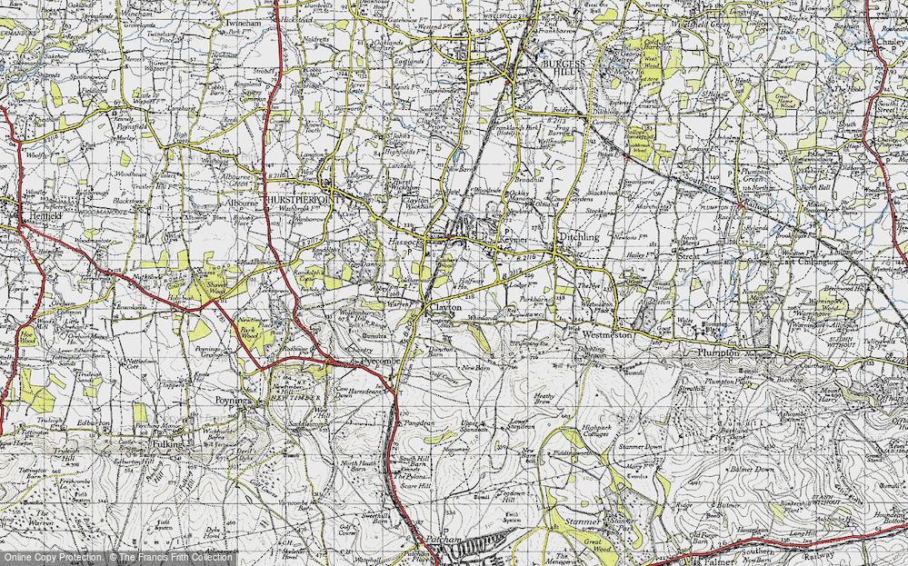 Old Map of Clayton, 1940 in 1940