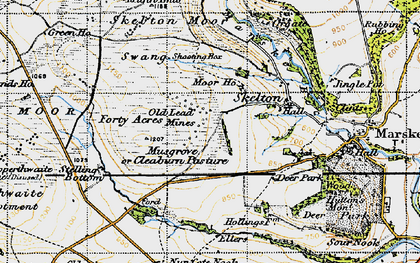 Old map of Cleaburn in 1947