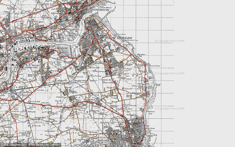 Old Map of Cleadon Park, 1947 in 1947