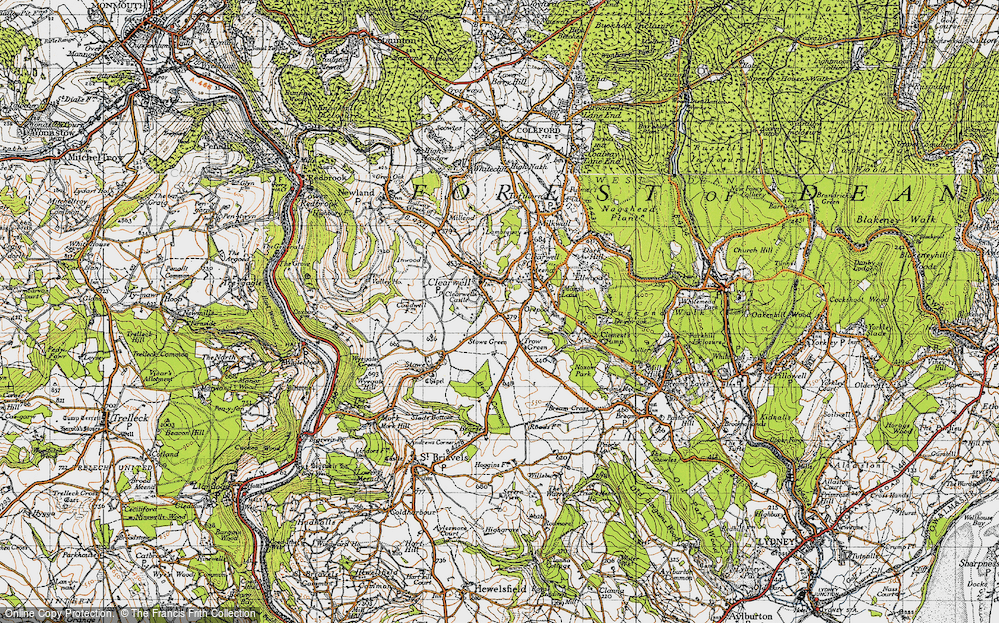Old Map of Clearwell, 1946 in 1946