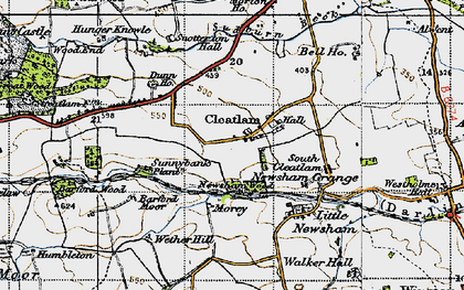Old map of Cleatlam in 1947