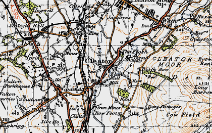Old map of Black How in 1947