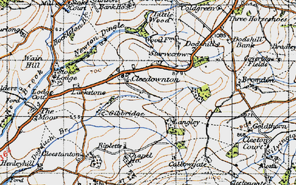Old map of Langley in 1947