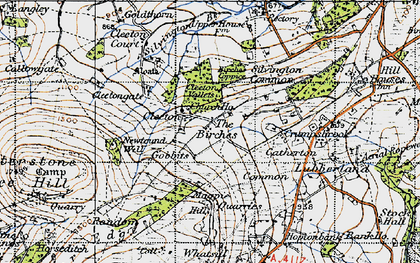 Old map of Cleeton St Mary in 1947