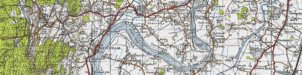 Old map of Cleeve in 1946