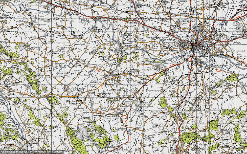 Old Map of Clehonger, 1947 in 1947