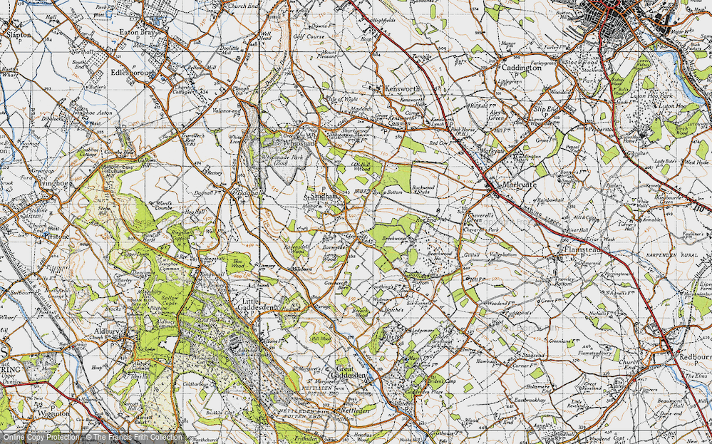 Old Map of Clement's End, 1946 in 1946