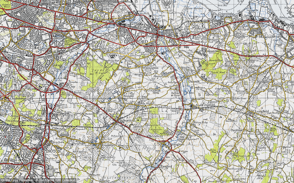 Old Map of Clement Street, 1946 in 1946