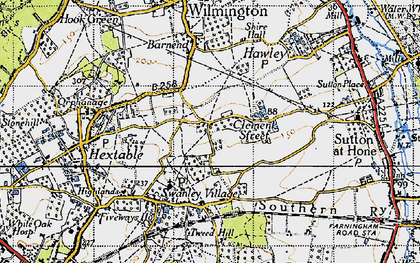 Old map of Clement Street in 1946