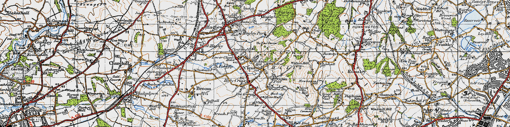 Old map of Adam's Hill in 1947
