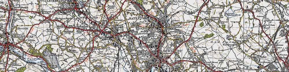 Old map of Clerk Green in 1947